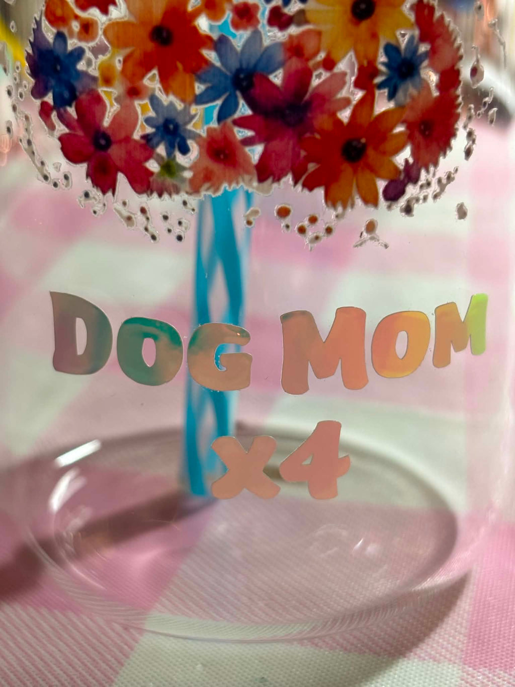 Personalized Dog Mom & Dog Dad Glass Can 🐾