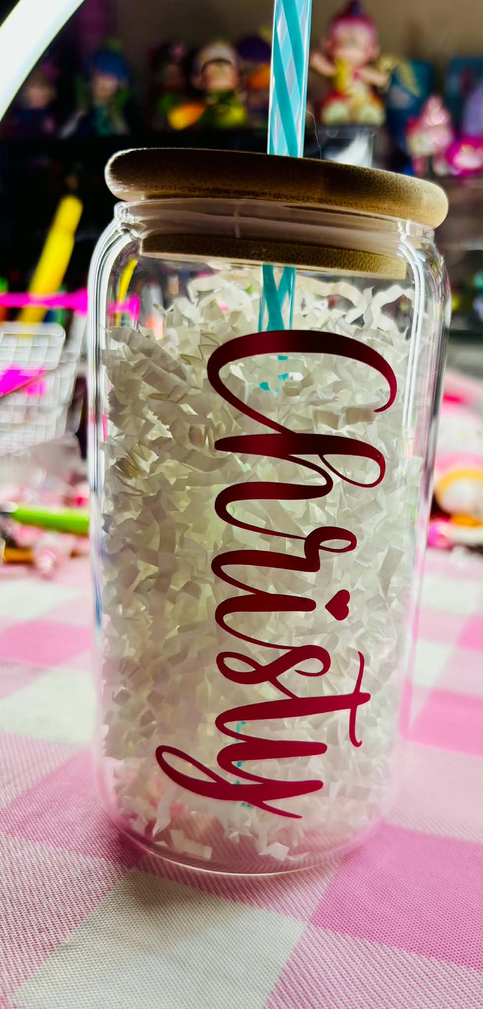 🥤 Personalized Glass Can Gift Set