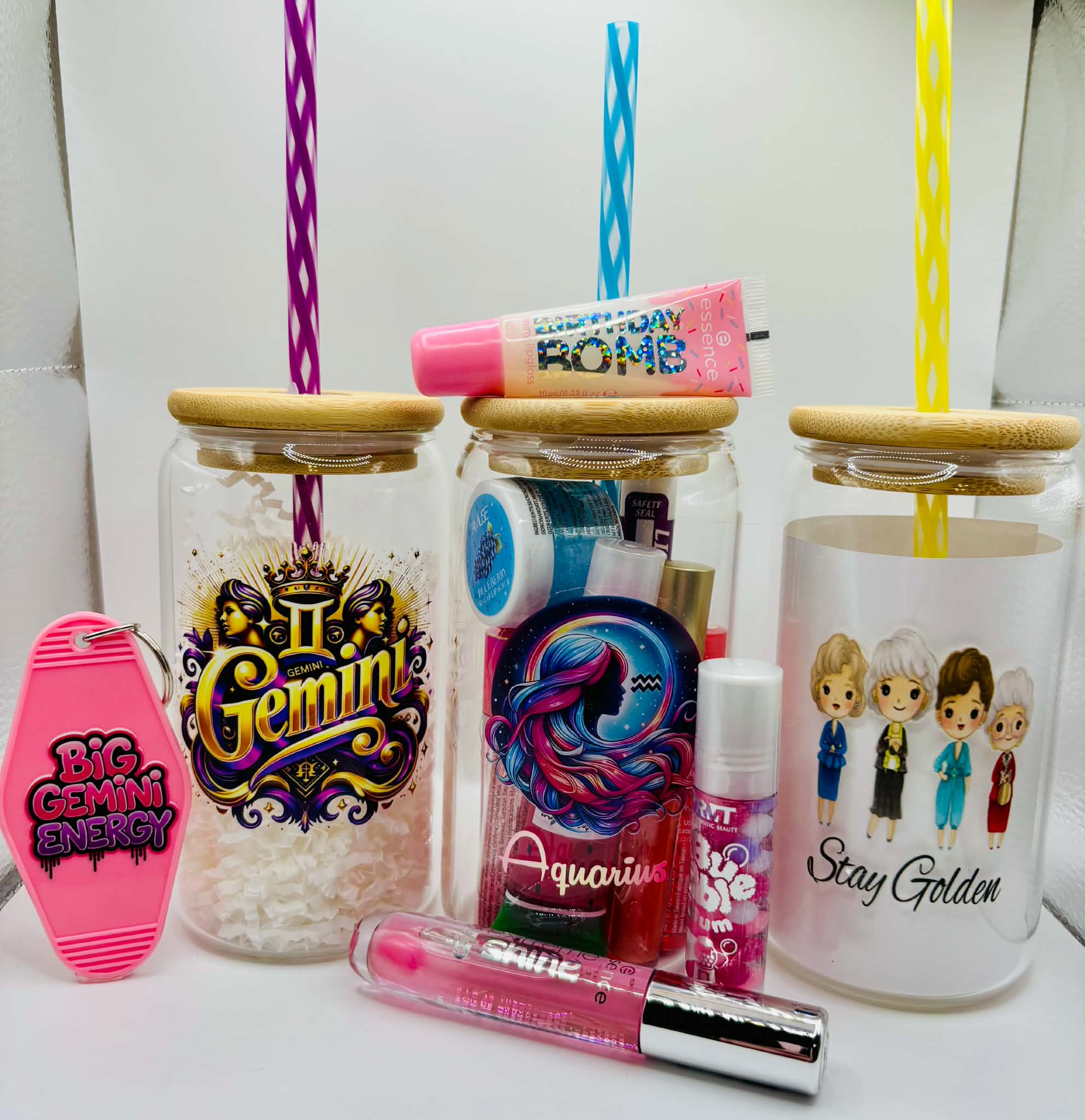 🥤 Personalized Glass Can Gift Set