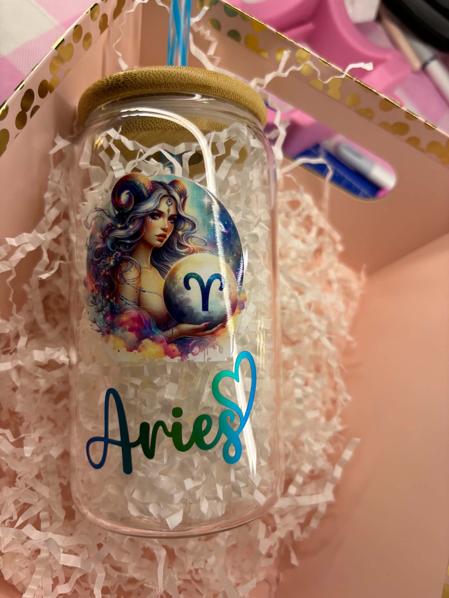 🥤 Personalized Glass Can Gift Set